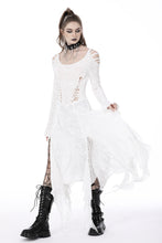 Load image into Gallery viewer, White ghost cutout details maxi dress DW725