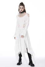 Load image into Gallery viewer, White ghost cutout details maxi dress DW725