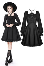 Load image into Gallery viewer, Gothic dead cross frilly dress DW727