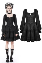 Load image into Gallery viewer, Dead doll rose trim frilly dress DW729