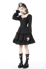 Load image into Gallery viewer, Dead doll rose trim frilly dress DW729