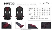 Load image into Gallery viewer, Blood clan preppy frilly collar dress DW733