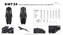 Load image into Gallery viewer, Gothic romantic hollow out sexy frilly lace dress DW734