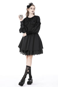 Coffin collar gothic doll dress DW737