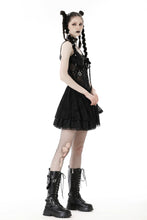 Load image into Gallery viewer, Punk spider mesh sexy see-though strap dress DW744