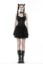 Load image into Gallery viewer, Punk spider mesh sexy see-though strap dress DW744