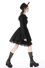 Load image into Gallery viewer, Pleated bat collar dress DW746