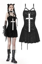 Load image into Gallery viewer, Gothic super white cross strap dress DW747