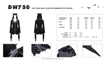 Load image into Gallery viewer, Cat ear bell sleeves hooded zip dress DW750