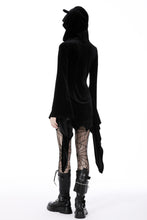 Load image into Gallery viewer, Cat ear bell sleeves hooded zip dress DW750
