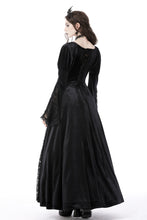 Load image into Gallery viewer, Gothic vintage gorgeous velvet-lace-splicing maxi dress DW751
