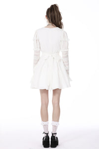 White angel frilly dress DW756