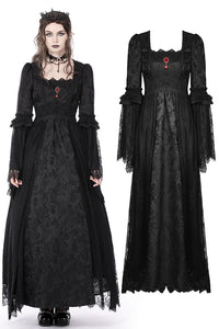 Gothic court embroidery maxi dress DW758 – DARK IN LOVE