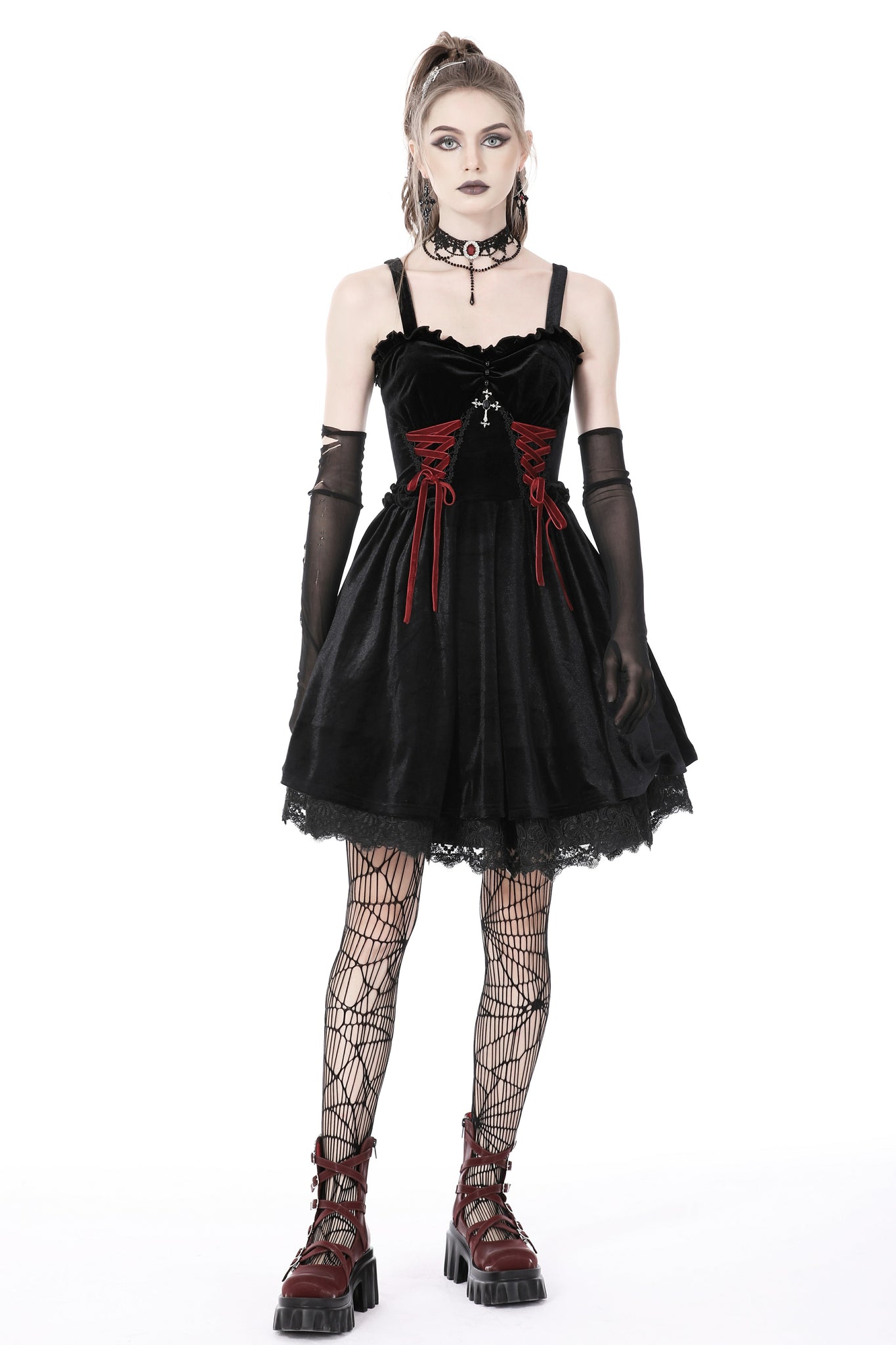 lace up gothic dress Amazon.com: Halloween Womens Darkness Gothic Dress Long Lace Flare Sleeve Split Dress Cord V-Neck Dress Retro Sexy Ren Faire Vampire Dress Summer Casual Mid-Thigh Length Trendy Dress : Sports & Outdoors