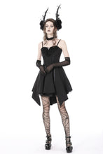 Load image into Gallery viewer, Gothic lady ruffle bust strap dress DW763