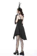 Load image into Gallery viewer, Gothic lady ruffle bust strap dress DW763