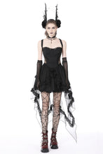 Load image into Gallery viewer, Gothic doll cold waist swallowtail halter dress DW766