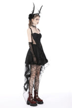 Load image into Gallery viewer, Gothic doll cold waist swallowtail halter dress DW766