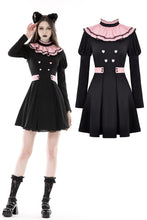 Load image into Gallery viewer, Gothic lolita pink ruffle neck princess dress DW776