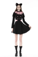 Load image into Gallery viewer, Gothic lolita pink ruffle neck princess dress DW776