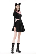 Load image into Gallery viewer, Gothic lolita pink ruffle neck princess dress DW776