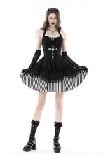 Load image into Gallery viewer, Gothic striped big cross prom dress DW777