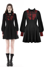 Load image into Gallery viewer, Gothic black blood cross dress DW778