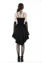 Load image into Gallery viewer, Gothic girl rose in pink heart high low dress DW790