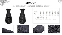 Load image into Gallery viewer, Gothic elegant lady lace dovetail dress DW798