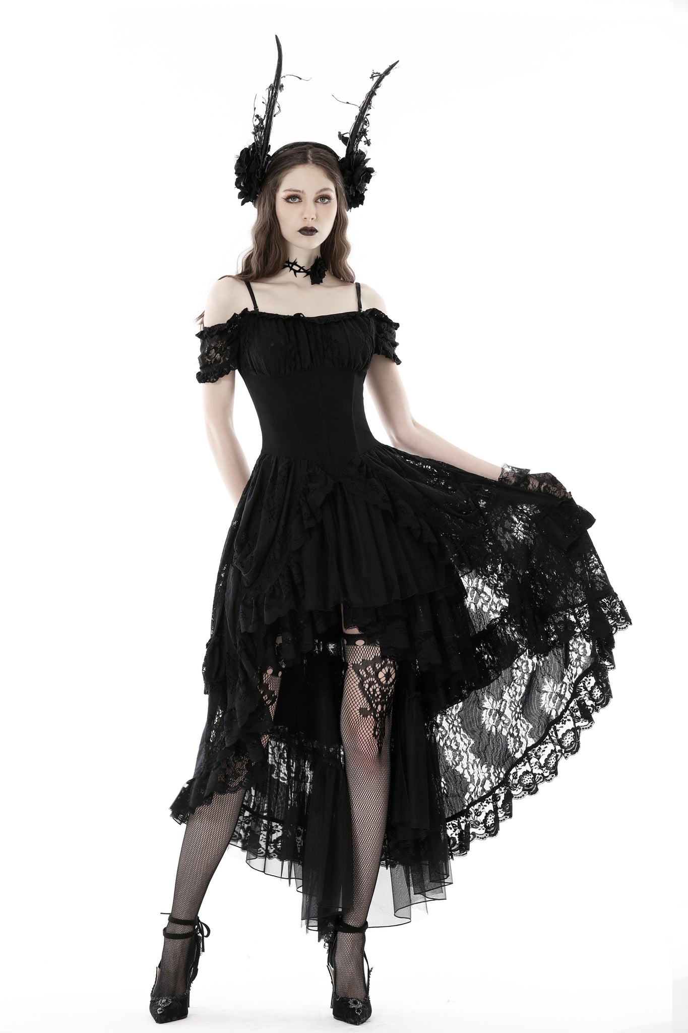 elegant gothic dresses Queen Dress Black / 4XL Order item Punk Rave WQ-523LQF Sexy Retro