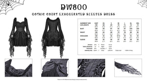 Gothic court exaggerated sleeves dress DW800