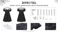 Load image into Gallery viewer, Gothic lolita cross black white princess dress DW807BK