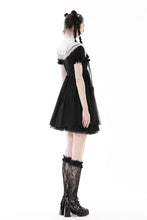Load image into Gallery viewer, Gothic lolita cross black white princess dress DW807BK