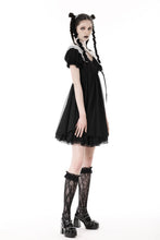 Load image into Gallery viewer, Gothic lolita cross black white princess dress DW807BK