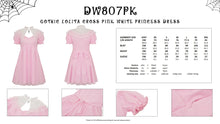 Load image into Gallery viewer, Gothic lolita cross pink white princess dress DW807PK