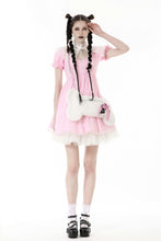 Load image into Gallery viewer, Gothic lolita cross pink white princess dress DW807PK