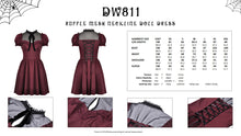 Load image into Gallery viewer, Ruffle mesh neckline doll dress DW811