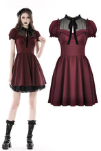 Load image into Gallery viewer, Ruffle mesh neckline doll dress DW811