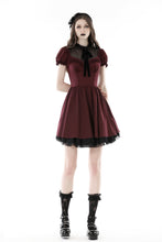 Load image into Gallery viewer, Ruffle mesh neckline doll dress DW811