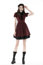 Load image into Gallery viewer, Ruffle mesh neckline doll dress DW811