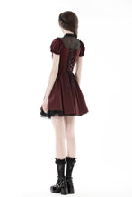 Load image into Gallery viewer, Ruffle mesh neckline doll dress DW811