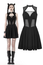 Load image into Gallery viewer, Rebel girl sexy hollow out mesh dress DW829