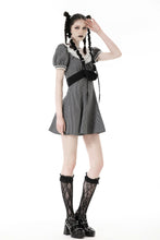Load image into Gallery viewer, Black white strip lolita dress DW842