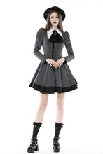 Load image into Gallery viewer, Black white strip preppy style dress DW845