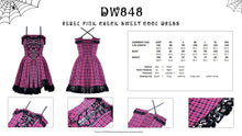 Load image into Gallery viewer, Rebel pink check sweet cool dress DW848