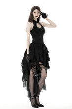 Load image into Gallery viewer, Gothic sexy claw chest high low lace halter dress DW852