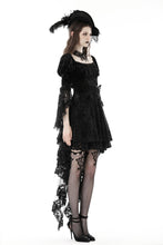 Load image into Gallery viewer, Gothic princess bell lace sleeves velvet dress DW858
