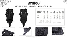 Load image into Gallery viewer, Gothic princess sleeves high low dress DW860