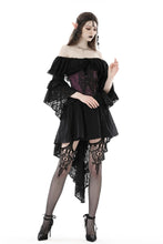 Load image into Gallery viewer, Gothic princess sleeves high low dress DW860