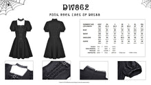 Load image into Gallery viewer, Punk rock lace up dress  DW862